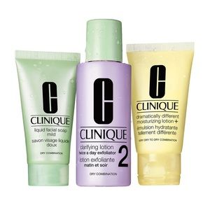 Clinique 3 Step Dry Combination Skincare Travel Set